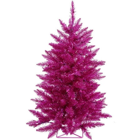 Vickerman 3' Fuchsia Artificial Christmas Tree With 70 Purple LED Vickerman 3' Fuchsia Artificial Christmas Tree with 70 Purple LED Lights - Vickerman 3' Fuchsia Artificial Christmas Tree With 70 Purple LED