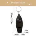 thumbnail image 3 of Multifunctional Whistle 4 in 1 Whistles with Compass Thermometer Magnifier Ideal for Outdoor Hiking Camping Hunting and Fishing,Black, 3 of 9