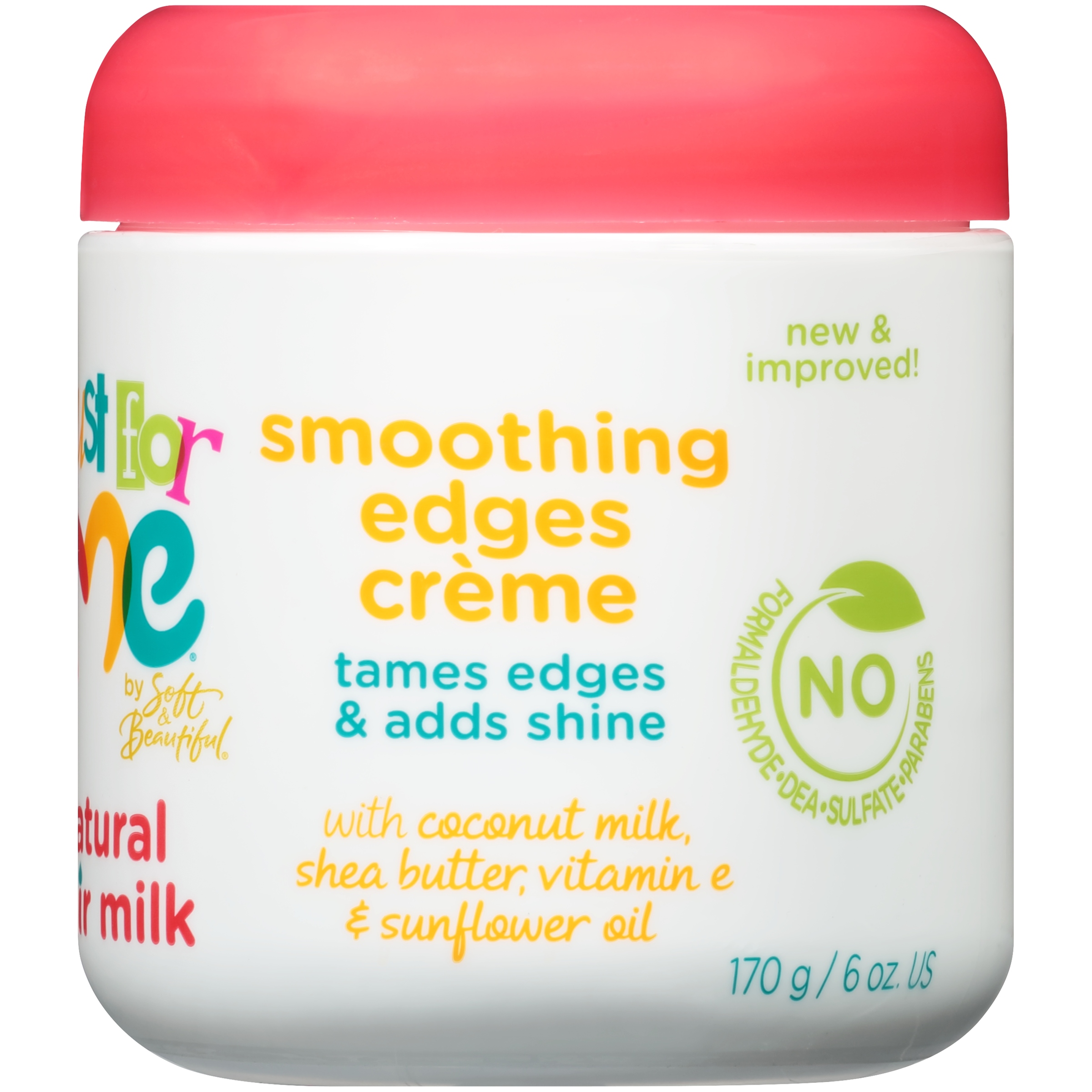 Just For Me Natural Hair Milk Smoothing Edges Creme 6 Oz Jar