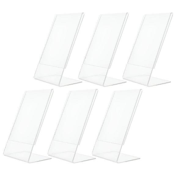 LAMIRO 8.5X5.5X3.5 cm Transparent Acrylic Picture Frame 6 Pieces