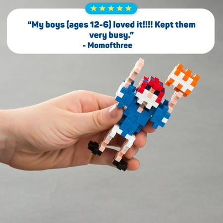 PLUS PLUS - Learn to Build - Sports - Construction Building STEM – Interlocking Mini Puzzle Blocks for Kids
