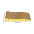 thumbnail image 3 of HCBY Cat Scratcher, 16.9x8.2x1.1in Thickened Corrugated Cardboard Pad, Reversible Durable Scratch Lounge, Multi-Functional Mat for Indoor Cats, 3 of 8