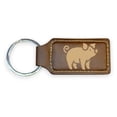 thumbnail image 4 of Keychain - Rectangle - Piglet - Leather, 4 of 4