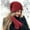 Wine, variant on SCSAlgin Fashion Women Keep Warm Winter Casual Knitted Hat Wool Hemming Hat Ski Hat