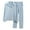 Light blue, variant on Odeerbi Men Pajama Sets Long Sleeves Sleepwear 2025 Casual Solid Cardigan Sleepwear Tops And Pants Turndown Suit Blue