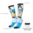 thumbnail image 5 of Saiise Bluey Funny Socks Men Women Boys Kids Adults Novelty Graphic Crew Tube Socks Crazy Design Casual Dress Socks for Sports,Running,Travel, 5 of 7