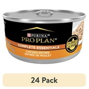 (24 pack) Purina Pro Plan Complete Essentials, Chicken, Wet Cat Food, 5.5 oz Can