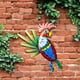 thumbnail image 3 of Decoración de pared Soledad Metal 3 Esculturas de loros coloridos, 3 of 7