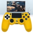 thumbnail image 2 of YUNDAP Controller Skin Grip Cover Case Set Protective Soft Silicone Gel Rubber Shell and Anti-Slip Thumb Stick Caps for Playstation 4 Controller Gaming Gamepad Orange, 2 of 8