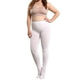 thumbnail image 2 of Yigetop Tights for Women Women's Plus Size Velvet 80D Dance Practice Breathable T Crotch Elastic Stockings Tights Plus Size Panty Hose White1 S, 2 of 5