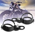 thumbnail image 5 of Soporte de montaje de luz de giro 2 uds soporte de montaje de luz de giro de motocicleta apto para Scooter de horquilla delantera de 30-45mm(Negro), 5 of 5