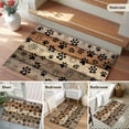 thumbnail image 5 of Entryway Rug 2'x3', Brown Beige Small Rug for Kitchen Bathroom Door Mat Indoor Entrance, Rustic Farmhouse Dog Paw Vintage Non-Slip Area Rugs Floor Mats Carpet Front Door Rugs, 5 of 8