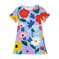 thumbnail image 4 of RXIRUCGD 2025 Vêtements d'Été pour Enfants 3-12 Ans Mode Imprimée Pyjama Rêveur Mi-Mollet Chemise de Nuit, 4 of 4