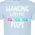 thumbnail image 4 of Inktastic Easter Hanging with My Peeps Pastel Bunnies T-Shirt, 4 of 5
