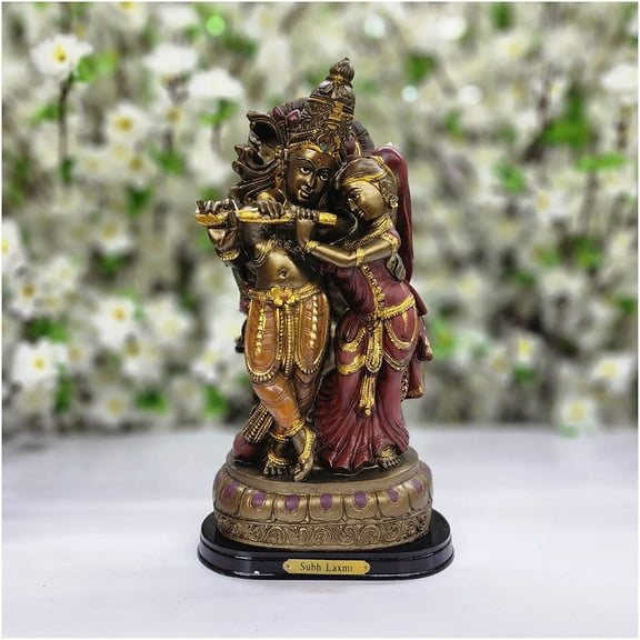 Radha Krishna Statue in Marble Dust Radha Krishna Idol Hindu God Statue Radha Krishna Sculpture Indian God Statue Radhe Krishna Murti Unique God Statue Home Temple Decor - AtoZ India Cart