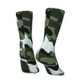 thumbnail image 5 of Women Crew Graphic Print Tube Socks Army Camouflage Pattern Design Ladies Socks, 5 of 7