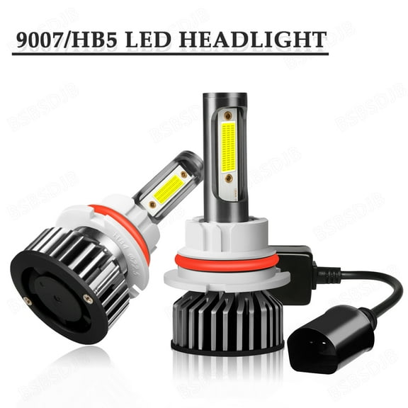 For Lincoln Continental 1995-2002 LED Headlight High/Low Beam 9007/HB5 Bulbs 6000K White, Plug and Play