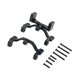 thumbnail image 2 of Juego de soportes de montaje de servo de varilla de tracción para coche RC 1:16, ligeros y de fácil instalación. Negro, 2 of 9