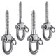 thumbnail image 1 of Perchas giratorias SELEWARE de acero inoxidable, paquete de 4 unidades, 1800 libras de capacidad, 1 of 7