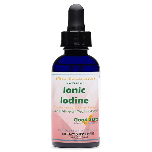 Good State Liquid Ionic Iodine Ultra Concentrate, 100 Servings, 1.6 Fl Oz - Supports Thyroid Health