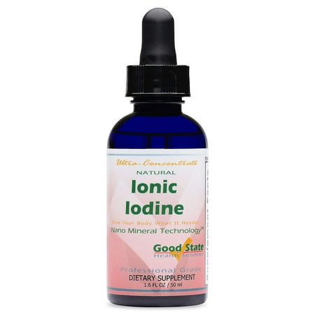 Good State Liquid Ionic Iodine Ultra Concentrate, 100 Servings, 1.6 Fl Oz - Supports Thyroid Health