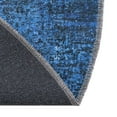 thumbnail image 7 of Unique Loom Yara Collection Area Rug - Nayer (4' Round Overdyed Blue/Blue), 7 of 7