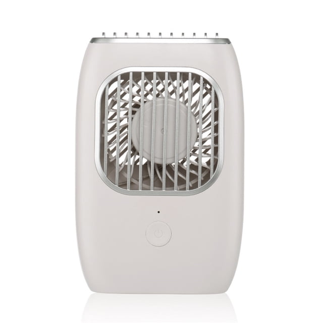 Ventilateur de Cou Rechargeable Mini Silencieux - Design Sans Pales Portable Mains Libres, Chargement USB, 3 Vitesses Réglables pour Extérieur, Bureau, Camping - Léger et Sûr pour Adultes, Enfants (Blanc/noir)