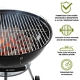 thumbnail image 2 of Asador de Carbón HIKEO Extra Grande Portátil Parrilla de 22 Pulgadas 55cm, 2 of 8