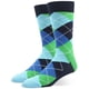 thumbnail image 5 of Calcetines de vestir para hombre grandes y altos, paquete de 6, con rayas de rombos, color oscuro, estilo clásico, tallas 10, 11, 12, 13, 14, 15 y 16, 5 of 7