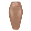 Faux Leather Pencil Skirt Below Knee Length Skirt Midi Bodycon Skirt Womens, USA
