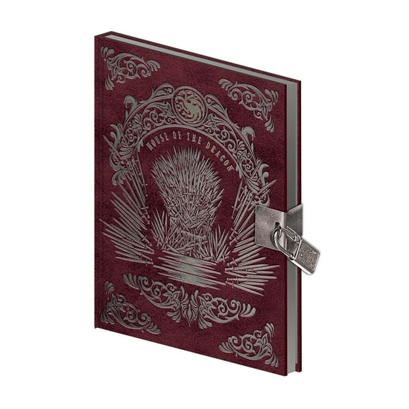 House Of The Dragon Iron Throne A5 Lockable Notebook