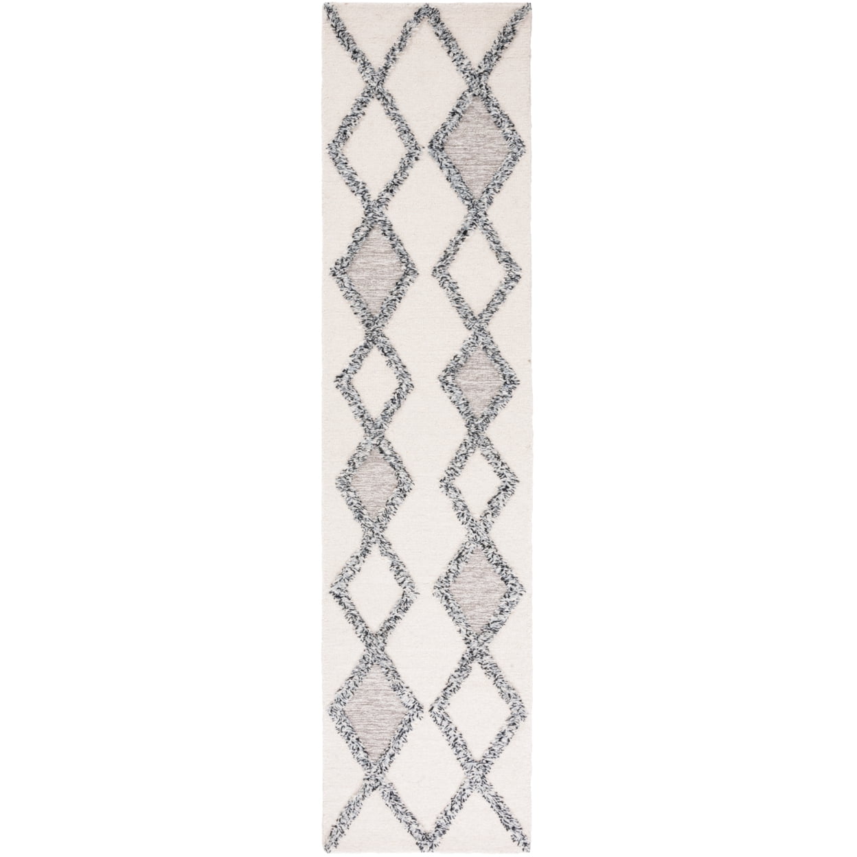 SAFAVIEH Casablanca Yadira Diamond Area Rug, Ivory/Black, 6' x 9'