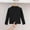 Black, variant on Girls Long Sleeve Party Shirt Size 1T-11 Crewneck School Base Tees Clothes Cute Pullovers Tops Black