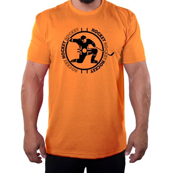 Hockey Party T-shirts, Hockey Team T-shirts, Custom Hockey Party T-shirts for Players and Coaches - Circle