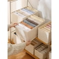 thumbnail image 4 of 7 Grid Jeans Drawer Organizer Home Organization Foldable Strong Practicality Washable Storage Box 36*18*16CM, 4 of 17
