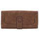 thumbnail image 1 of Cartera de piel sintética con superficie suave y hebilla para mujer, monedero pequeño, billetera grande y larga con hebilla, 1 of 6