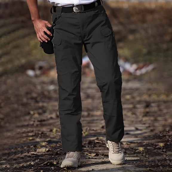 Men's Cargo Travel Pants Multi-Pocket Durable Stretch Outdoor Daily Pants