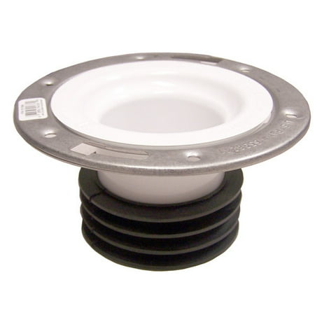 Stainless Steel Flange - GenovaProducts Universal Closet Flange with Stainless Steel Ring