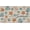 Blue Ocean, variant on Summer Starfish Shell Coral Decorative Front Door Mat, Beach Coastal Wave Stripes Doormat Indoor Outdoor Non-Slip Floor Entryway Rug, Nautical Seasonal Home Kitchen Decoration 17x30 Inch