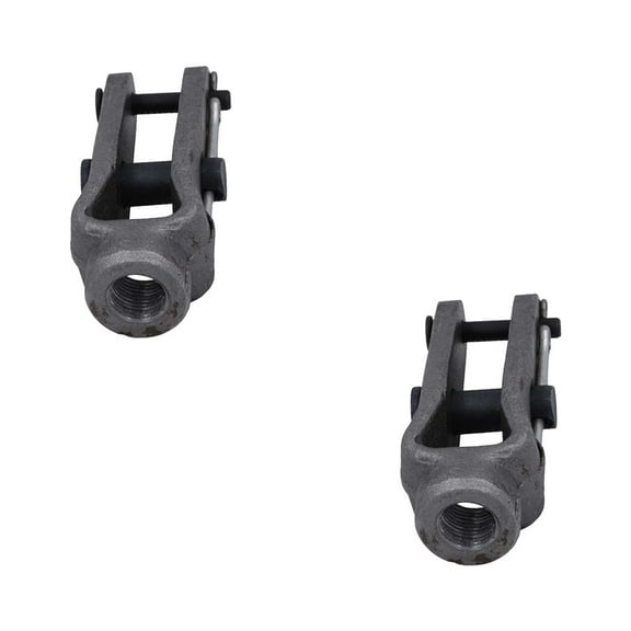 2 - Pack Slack Adjuster Double Pinned Straight Clevis Pin Kit with Pins 5/8"-18 Threaded for Air Brake Chambers Replace R810019, Freightliner A6809960540 TDA R810009