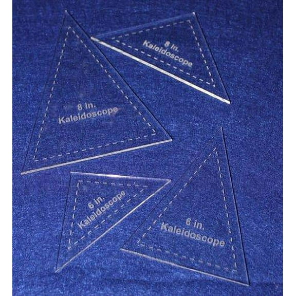 4 Pc Kaleidoscope Set 6" & 8" 1/8" for 6" & 8" Finished Squares W/seam Allowance