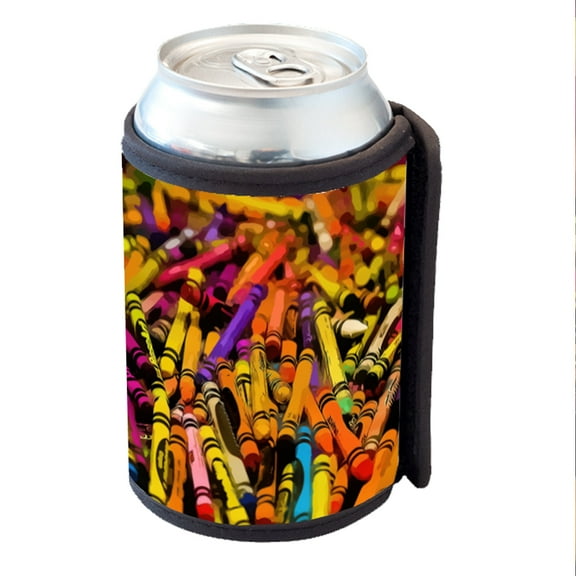KuzmarK Insulated Drink Can Cooler Hugger - Color Crayons