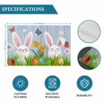 thumbnail image 6 of Easter Bunny Placemats Set of 4, Spring Easter Eggs Floral Blue Woodn Placemats for Dining Table, Place Mats for Kitchen Tabletop, Waterproof Wipeable Dining Table Mats Set, 6 of 9