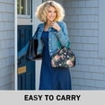thumbnail image 6 of Pioneer Flower Floral Print Pattern Drawstring Lunch Bag Women - Drawstring Lunch Bag Insulated for Work Office - Stain-Resistant Large Lunchbags for Women with Multi-Pockets, 6 of 6