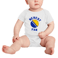 thumbnail image 2 of Newest Bosnia National Soccer Team Fan Cute Baby Romper (White, 3-6 Months), 2 of 5