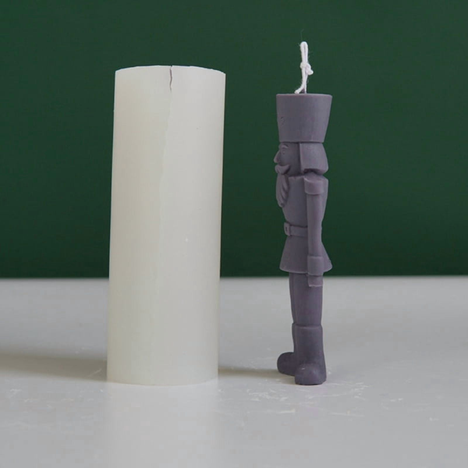3D Candle Mold Silicone King Craft Mould Human Shape Molds Handmade Supplies for DIY Candle Soap Plaster Making Moulds Accessory