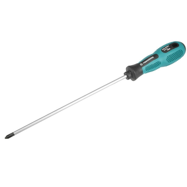 1 Phillips Screwdriver 8 Inch Round Shaft Non Slip Comfortable Handle