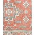 thumbnail image 7 of TOWN & COUNTRY LUXE Livie Forever Vintage Everwash® Washable Multi-Use Decorative Rug, Kitchen Rug, Low-Profile Door Mat, Bedroom Rug and Dorm Room Rug with Non-Slip Backing, Coral/Grey, 24"x40", 7 of 7