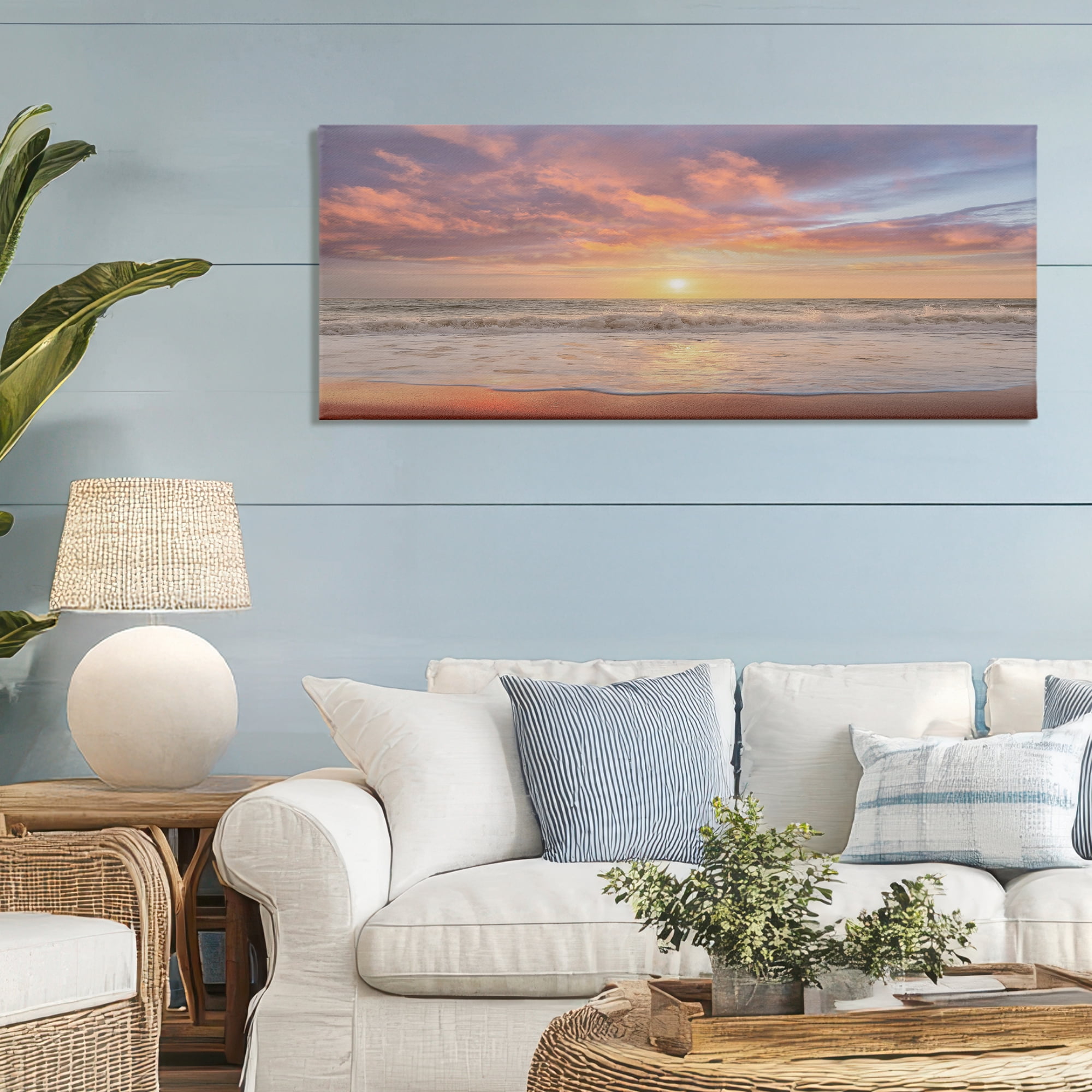 Stupell Industries Vivid Sunset Panorama Canvas Wall Art, design by Mike Caliascibetta