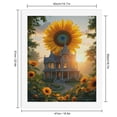 thumbnail image 2 of Paint by Numbers Kit for Adults, Victorian House Sunflower Sunset Paint by Numbers, Easy Paint by Numbers Kit for Adults Beginner, DIY Adult Paint by Number Kits on Canvas, 12x16in Home Decor, 2 of 7